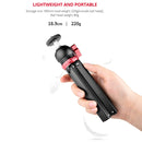 YELANGU T1 YLG1202A Pocket Mini Metal Desktop Tripod Mount with 360 Degree Ball Head for DSLR & Digital Cameras (Black)