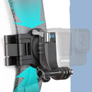 RUIGPRO 360 Degree Rotating Quick Release Strap Mount Shoulder Backpack Mount for GoPro HERO10 Black / HERO9 Black / HERO8 Black /7 /6 /5 /5 Session /4 Session /4 /3+ /3 /2 /1, and Other Action Cameras(Black)
