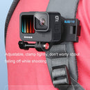 RUIGPRO 360 Degree Rotating Quick Release Strap Mount Shoulder Backpack Mount for GoPro HERO10 Black / HERO9 Black / HERO8 Black /7 /6 /5 /5 Session /4 Session /4 /3+ /3 /2 /1, and Other Action Cameras(Black)