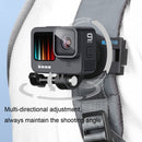 RUIGPRO 360 Degree Rotating Quick Release Strap Mount Shoulder Backpack Mount for GoPro HERO10 Black / HERO9 Black / HERO8 Black /7 /6 /5 /5 Session /4 Session /4 /3+ /3 /2 /1, and Other Action Cameras(Black)