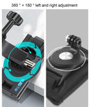 RUIGPRO 360 Degree Rotating Quick Release Strap Mount Shoulder Backpack Mount for GoPro HERO10 Black / HERO9 Black / HERO8 Black /7 /6 /5 /5 Session /4 Session /4 /3+ /3 /2 /1, and Other Action Cameras(Black)