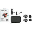 BOYA BY-MM1 PRO Two-way Pickup Microphone Camera Microphone with Windshield for Canon / Nikon / Sony DSLR Cameras and Video Cameras