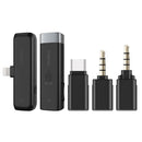 BOYA BY-WM3U 2.4Hz Wireless Mini Microphone Portable Microphone with Transmitter and Receiver for DSLR Cameras and Video Cameras