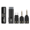 BOYA BY-WM3U 2.4Hz Wireless Mini Microphone Portable Microphone with Transmitter and Receiver for DSLR Cameras and Video Cameras