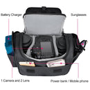 CADEN D27 Portable Digital Camera Bag With Strap, Size: 24x19x14cm(Black)