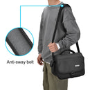 CADEN D27 Portable Digital Camera Bag With Strap, Size: 24x19x14cm(Black)