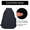 CADeN D17-1 Multifunction Waterproof Nylon Shockproof Scratch-Resistant Messenger Single / Shoulders Bag Backpack Outdoor SLR Camera Photography Backpack Bag (Black)