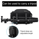 CADeN D17-1 Multifunction Waterproof Nylon Shockproof Scratch-Resistant Messenger Single / Shoulders Bag Backpack Outdoor SLR Camera Photography Backpack Bag (Black)