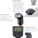 Godox V850II 2.4GHz Wireless 1/8000s HSS Flash Speedlite for Canon / Nikon DSLR Cameras(Black)