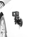 Car Suction Cup Mount Bracket for GoPro HERO10 Black / HERO9 Black / HERO8 Black /7 /6 /5 /5 Session /4 Session /4 /3+ /3 /2 /1, Xiaoyi and Other Action Cameras, Style: Single Suction Cup(Black)