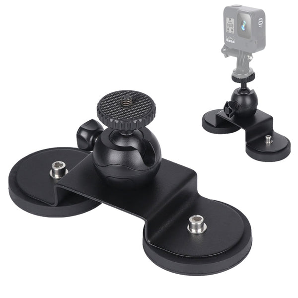 Car Suction Cup Mount Bracket for GoPro HERO10 Black / HERO9 Black / HERO8 Black /7 /6 /5 /5 Session /4 Session /4 /3+ /3 /2 /1, Xiaoyi and Other Action Cameras,, Size: M(Black)