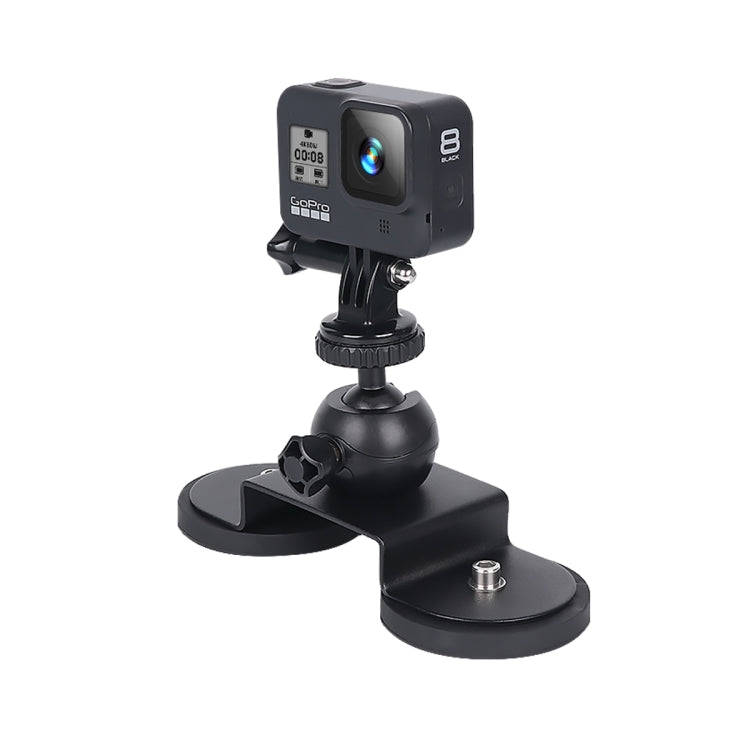 Car Suction Cup Mount Bracket for GoPro HERO10 Black / HERO9 Black / HERO8 Black /7 /6 /5 /5 Session /4 Session /4 /3+ /3 /2 /1, Xiaoyi and Other Action Cameras,, Size: M(Black)