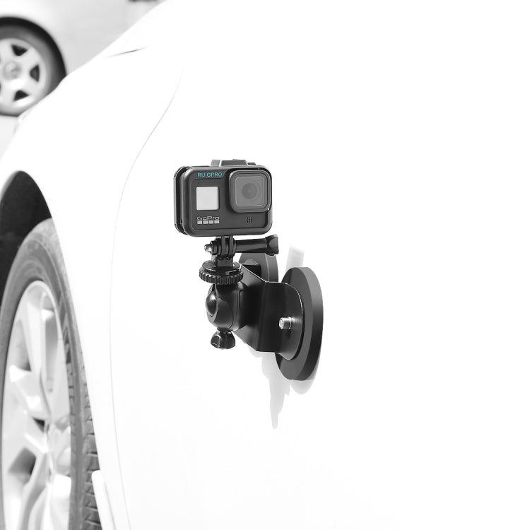 Car Suction Cup Mount Bracket for GoPro HERO10 Black / HERO9 Black / HERO8 Black /7 /6 /5 /5 Session /4 Session /4 /3+ /3 /2 /1, Xiaoyi and Other Action Cameras,, Size: M(Black)