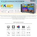 SEETEC 4K280-9HSD-CO 3840x2160 28 inch HDMI 4K HD Director Box Camera Field Monitor, Support Four Screen Split