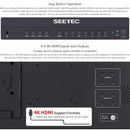 SEETEC ATEM156 1920x1080 15.6 inch IPS Screen HDMI 4K HD Live Broadcast Camera Field Monitor, Support Four Screen Split