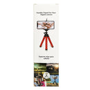 Mini Octopus Flexible Foam Tripod Holder with Phone Clamp & Remote Control (Red)