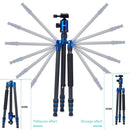 TRIOPO Oubao C-608S Adjustable Portable Carbon Fiber Tripod with Ball Head for SLR Camera