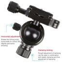 TRIOPO 853 Adjustable Portable Carbon Fiber Tripod with D2-A Ball Head for SLR Camera