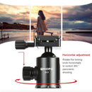 TRIOPO 888 Adjustable Portable Carbon Fiber Tripod with Q-2 Ball Head for SLR Camera, Pipe diameter: 28cm