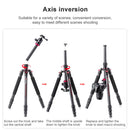 TRIOPO 888 Adjustable Portable Carbon Fiber Tripod with Q-2 Ball Head for SLR Camera, Pipe diameter: 28cm