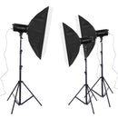 TRIOPO Oubao TTR300W 60x90cm Studio Softbox + 2.8m Tripod Mount + 3 x Light Bulb Photography Lighting Three Piece Set