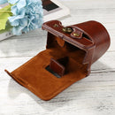PU Leather Camera Full Body Case Bag with Strap for FUJIFILM X-T200 (15-45mm Lens)(Coffee)