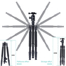 TRIOPO Oubao A-608S Adjustable Portable Aluminum Alloy Tripod with Ball Head for SLR Camera