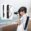 BEXIN P-264L Portable Outdoor Photography Camera Aluminum Alloy Hand-held Lamp Stand Monopod (Black)