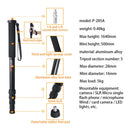 BEXIN P285-A Portable Travel Outdoor DSLR Camera Aluminum Alloy Monopod Holder (Black)
