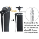 BEXIN P285-A Portable Travel Outdoor DSLR Camera Aluminum Alloy Monopod Holder (Black)