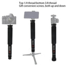 BEXIN P308C Portable Travel Outdoor DSLR Camera Aluminum Alloy Monopod Holder (Black)