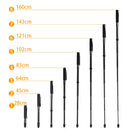BEXIN P308A Portable Travel Outdoor DSLR Camera Aluminum Alloy Monopod Holder (Black)