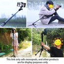 BEXIN P308A Portable Travel Outdoor DSLR Camera Aluminum Alloy Monopod Holder (Black)