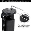 BEXIN MCS285 Portable Travel Outdoor DSLR Camera Carbon Fiber Monopod Holder (Black)