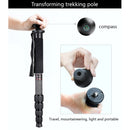 BEXIN MCS285 Portable Travel Outdoor DSLR Camera Carbon Fiber Monopod Holder (Black)