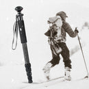 BEXIN P285-C Portable Travel Outdoor DSLR Camera Carbon Fiber Monopod Holder (Black)
