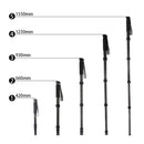 BEXIN P285-C Portable Travel Outdoor DSLR Camera Carbon Fiber Monopod Holder (Black)