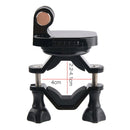 GP433 Bicycle Motorcycle Handlebar Mount for GoPro HERO10 Black / HERO9 Black / HERO8 Black /7 /6 /5 /5 Session /4 Session /4 /3+ /3 /2 /1 /Fusion, DJI Osmo Action, Xiaoyi and Other Action Cameras(Black)