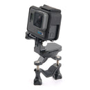 GP433 Bicycle Motorcycle Handlebar Mount for GoPro HERO10 Black / HERO9 Black / HERO8 Black /7 /6 /5 /5 Session /4 Session /4 /3+ /3 /2 /1 /Fusion, DJI Osmo Action, Xiaoyi and Other Action Cameras(Black)