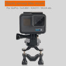 GP433 Bicycle Motorcycle Handlebar Mount for GoPro HERO10 Black / HERO9 Black / HERO8 Black /7 /6 /5 /5 Session /4 Session /4 /3+ /3 /2 /1 /Fusion, DJI Osmo Action, Xiaoyi and Other Action Cameras(Black)