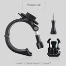 GP434 Large Size Bicycle Motorcycle Handlebar Fixing Mount for GoPro HERO10 Black / HERO9 Black / HERO8 Black /7 /6 /5 /5 Session /4 Session /4 /3+ /3 /2 /1, DJI Osmo Action, Xiaoyi and Other Action Cameras(Black)
