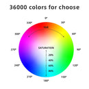 LUXCeO RGB Colorful Photo LED Stick Video Light APP Control Adjustable Color Temperature Waterproof Handheld LED Fill Light with Remote Control(Black)