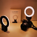 LUXCeO P01 3000K-6000K Ring Light On-camera Light Selfie Soft Light Video Photography Studio Light(Black)