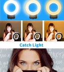 LUXCeO P01 3000K-6000K Ring Light On-camera Light Selfie Soft Light Video Photography Studio Light(Black)