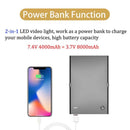 LUXCeO P02 LED Video Light Super Slim Panel 1000LM 3000-6000K Light On-camera Light Selfie Soft Light Video Photography Studio Light (Black)