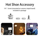 LUXCeO P02 LED Video Light Super Slim Panel 1000LM 3000-6000K Light On-camera Light Selfie Soft Light Video Photography Studio Light (Black)