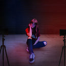 ADAI K10 RGB Full Color Dimmable 2500-8500K On-Camera LED Video Light Photography Fill Light(Black)