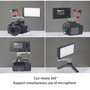 ADAI K10 RGB Full Color Dimmable 2500-8500K On-Camera LED Video Light Photography Fill Light(Black)