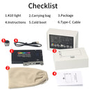 ADAI K10 RGB Full Color Dimmable 2500-8500K On-Camera LED Video Light Photography Fill Light(Black)