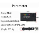 ADAI K10 RGB Full Color Dimmable 2500-8500K On-Camera LED Video Light Photography Fill Light(Black)